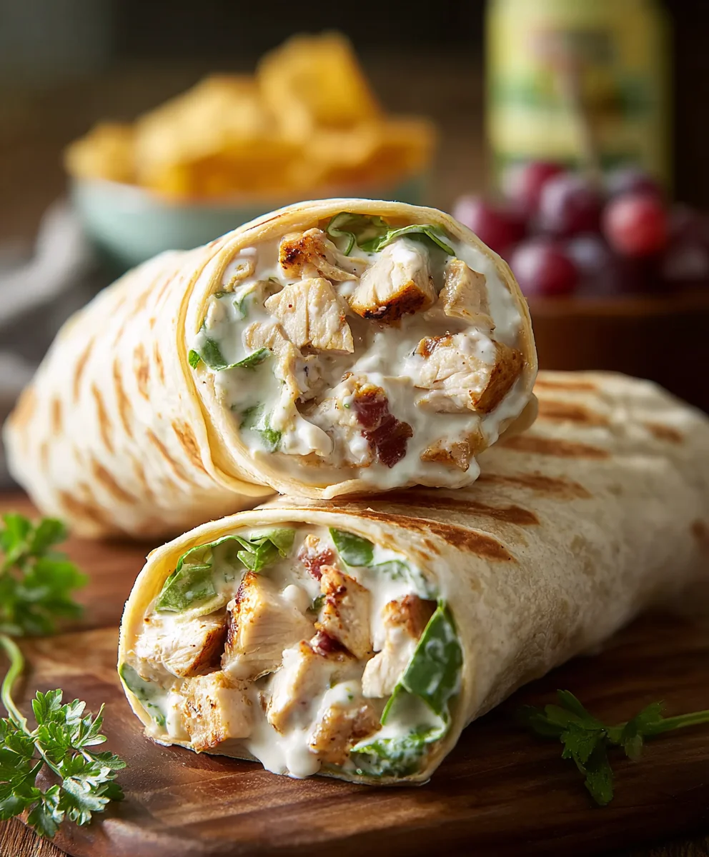 Easy Chicken Ranch Wraps - Quick & Delicious Recipe