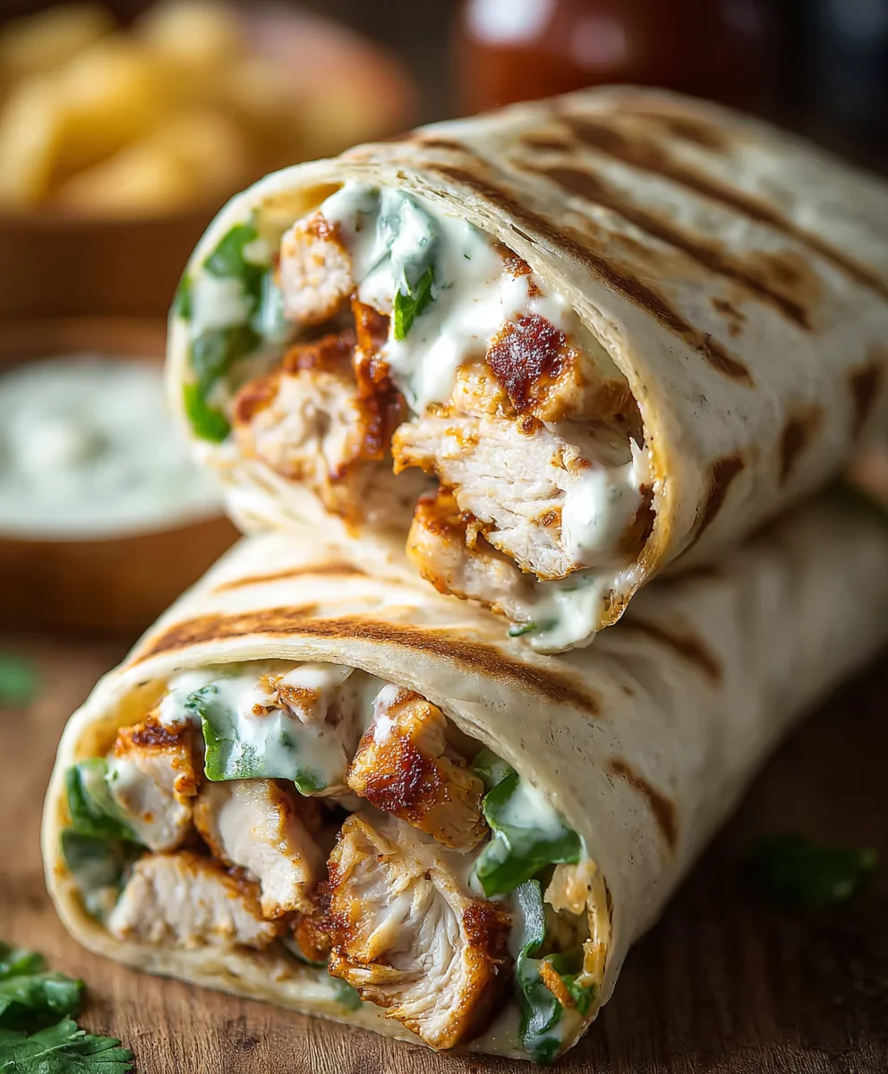Easy Chicken Ranch Wraps - Quick & Delicious Recipe