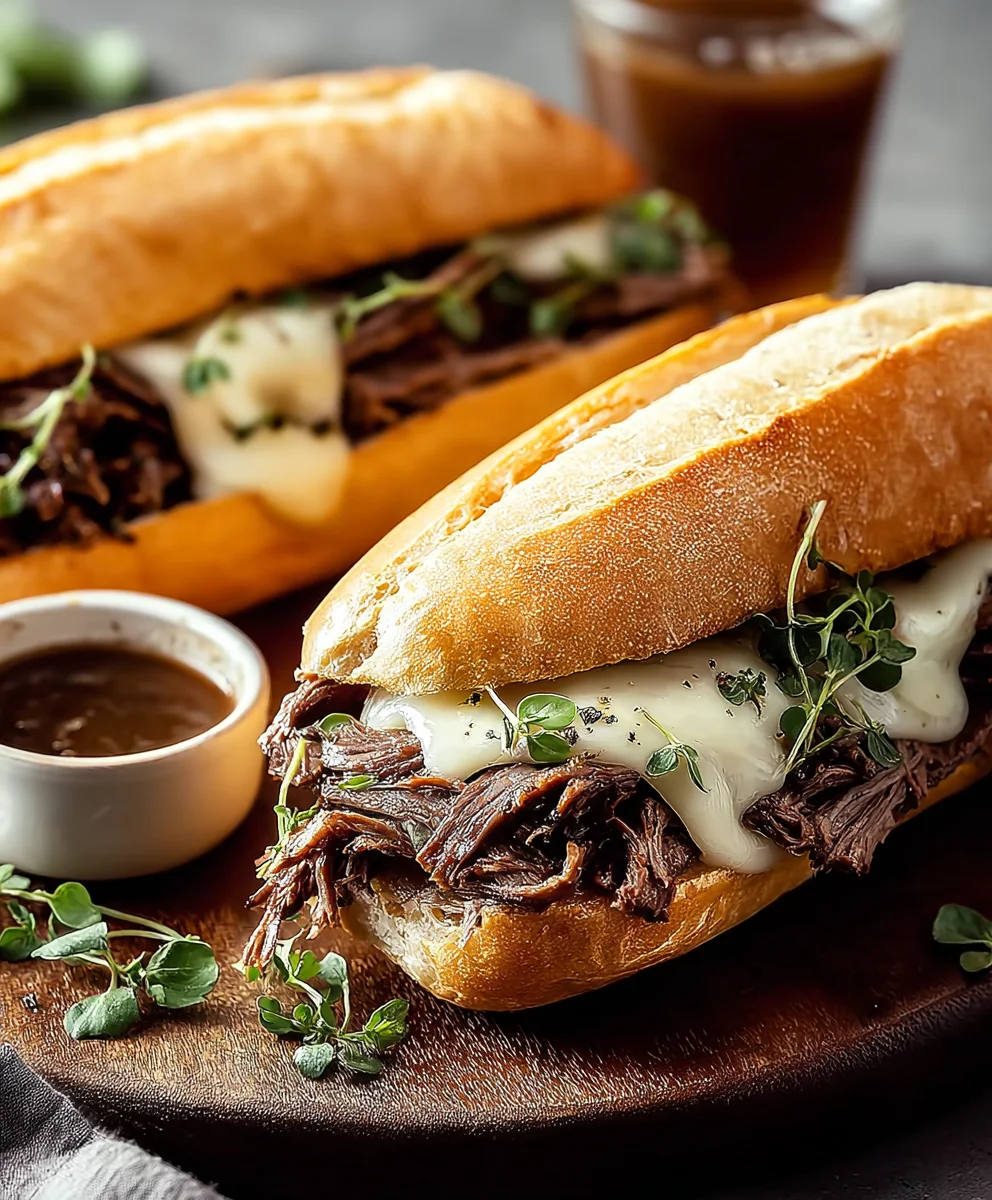 Classic French Dip Sandwiches-Easy Beef Recipe