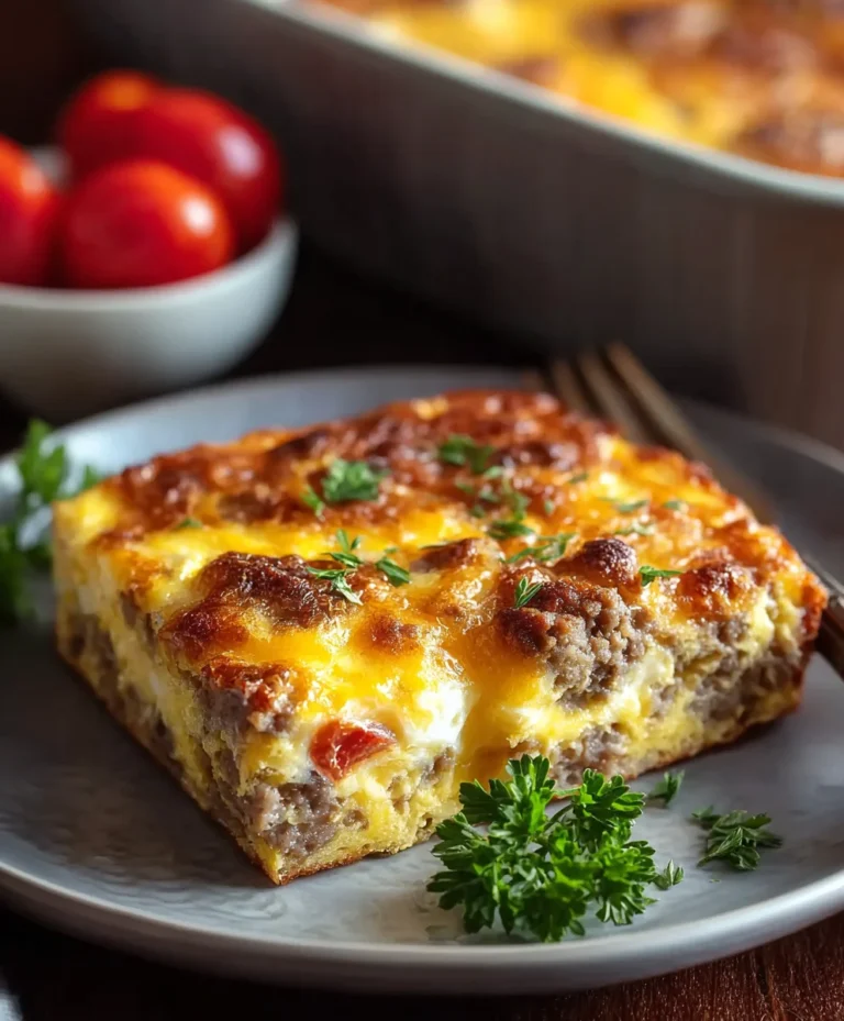 Easy Beef Sausage Egg Casserole – Quick Breakfast