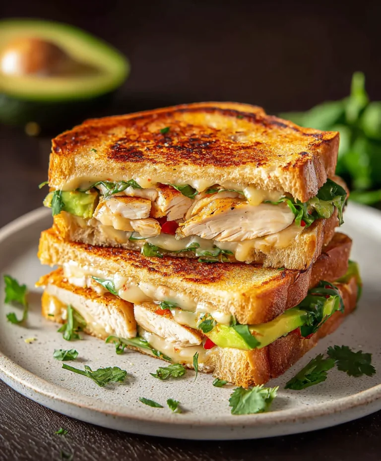 Chipotle Chicken Avocado Melt-Spicy & Creamy Recipe