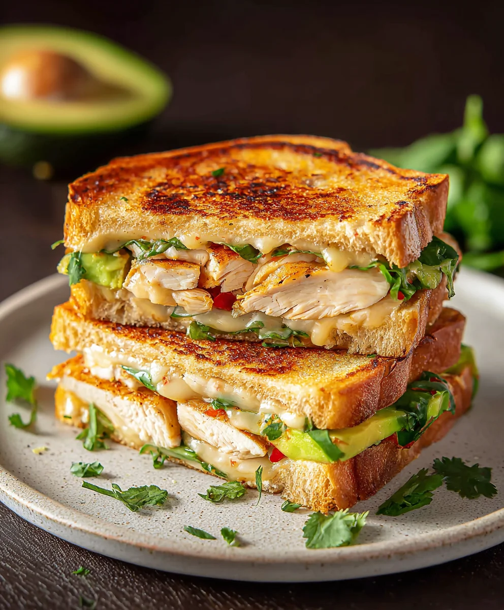 Chipotle Chicken Avocado Melt-Spicy & Creamy Recipe