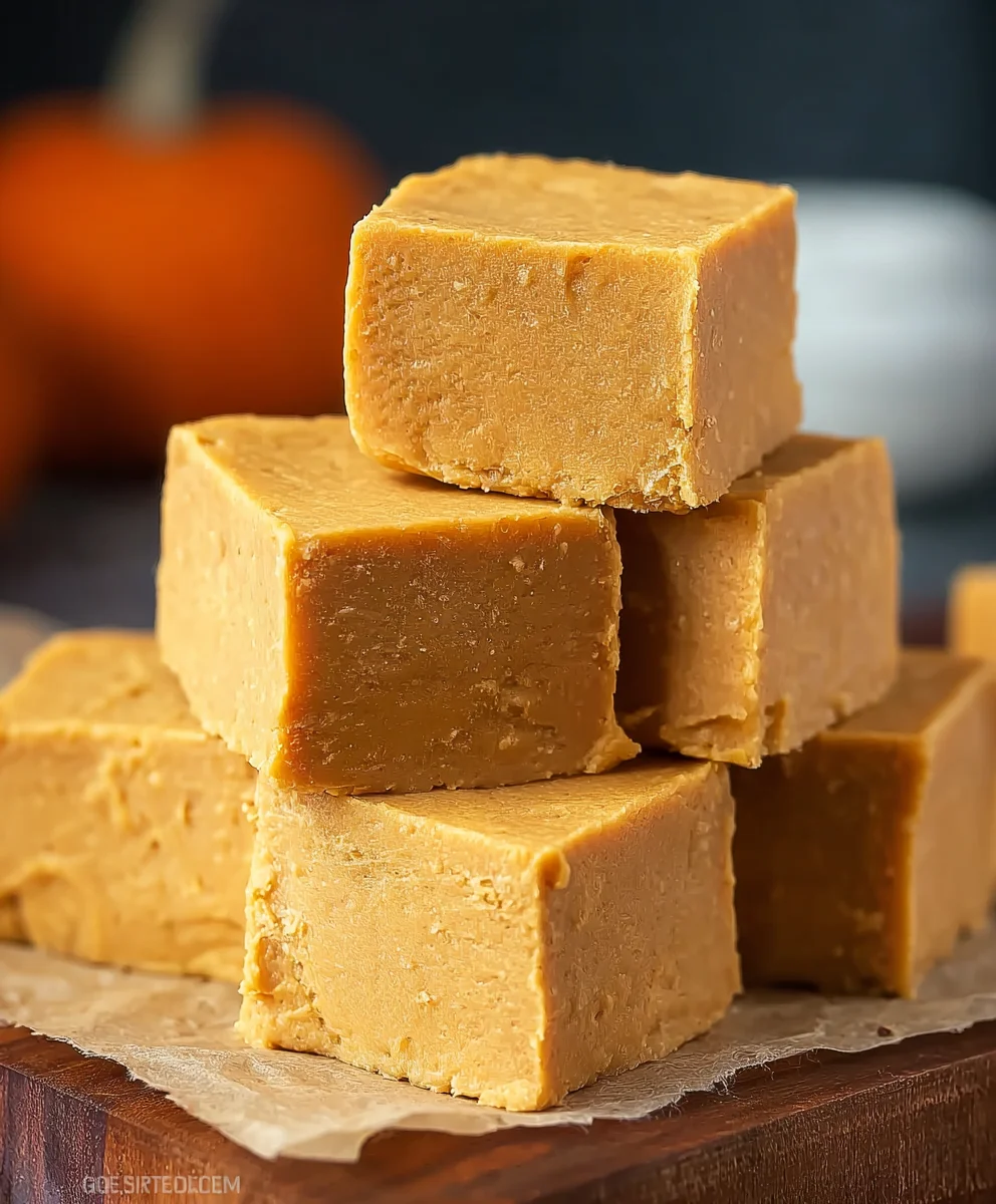 Easy Pumpkin Fudge Recipe - Creamy Fall Treat