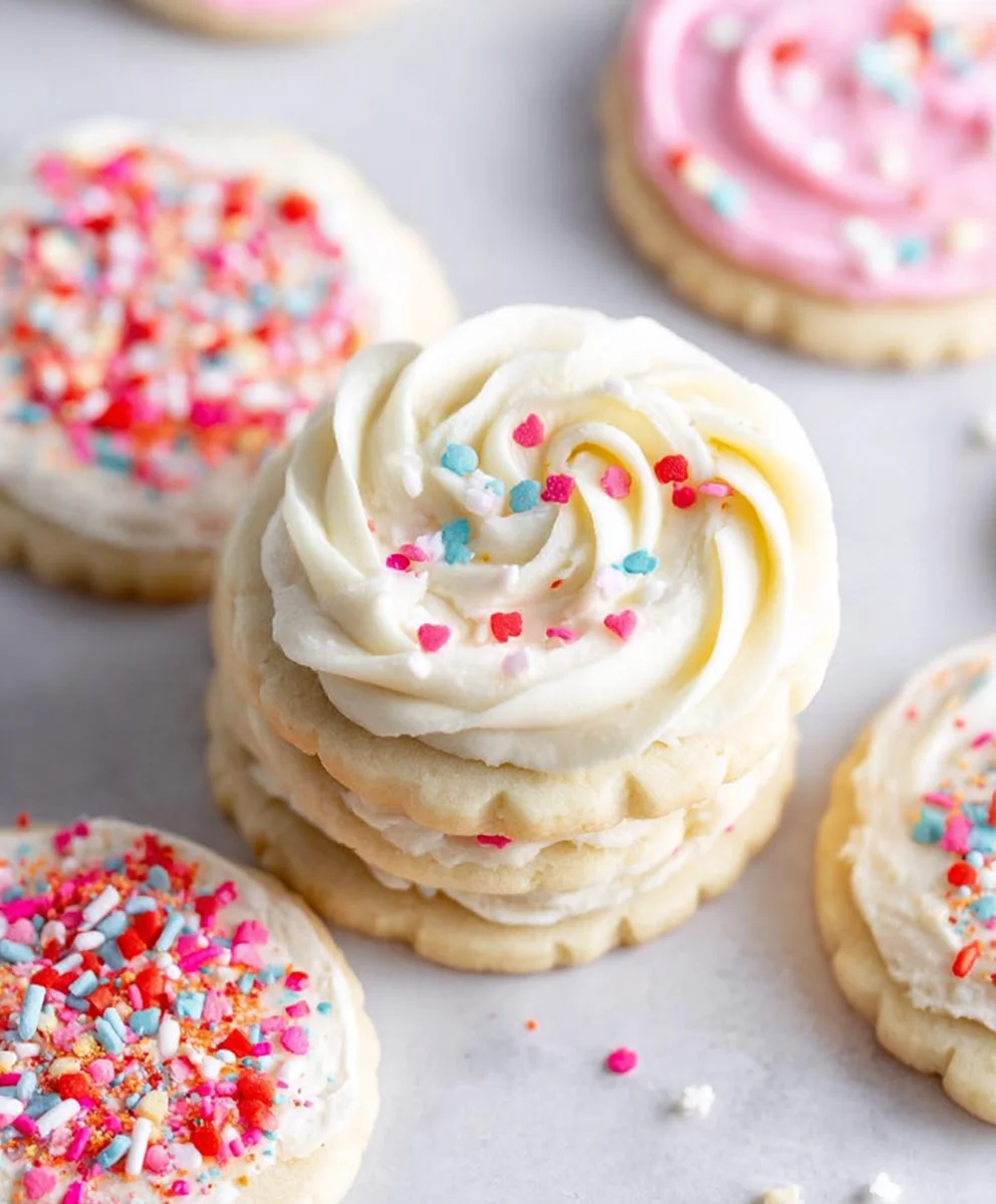 Delicious Buttercream Sugar Cookies - Easy Recipe
