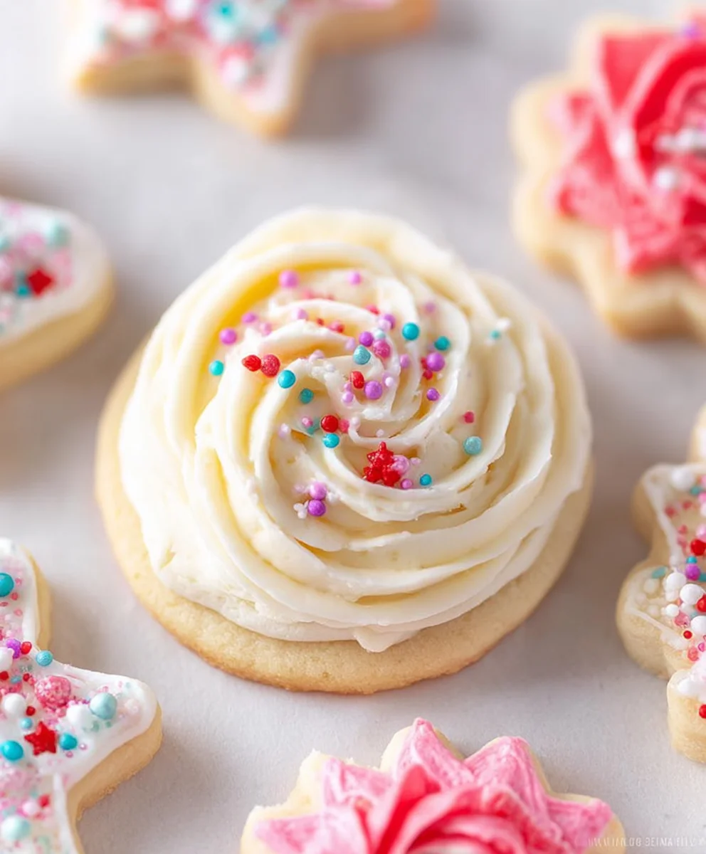 Delicious Buttercream Sugar Cookies - Easy Recipe
