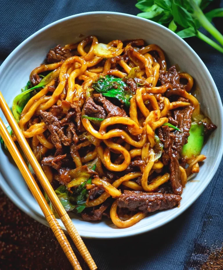 Black Pepper Beef Udon-Surprisingly Easy & Delicious