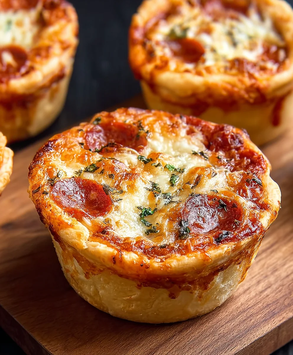 Mini Pizza Pot Pies - Quick Beef & Cheese Bites