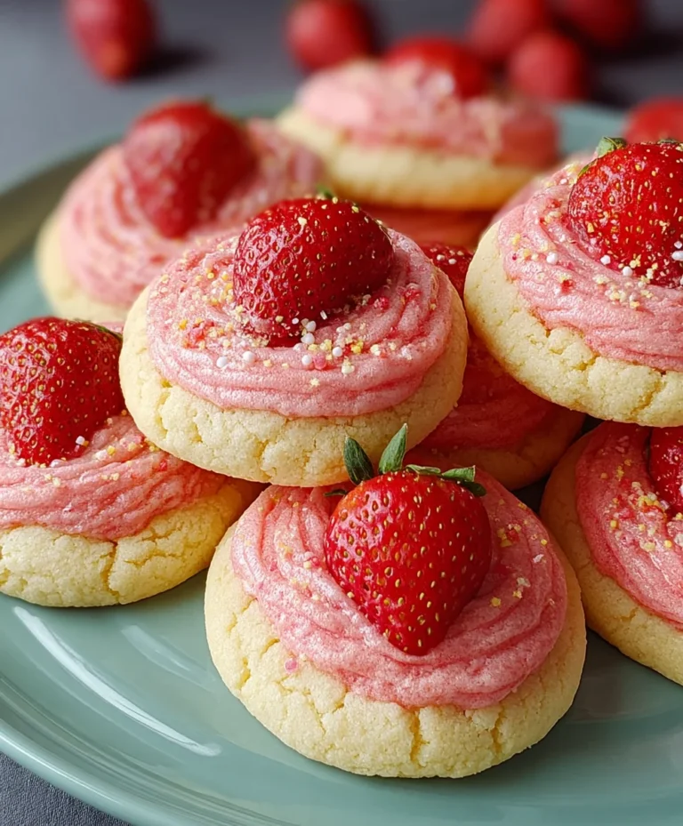 Strawberry Lemonade Cookies-Zesty & Sweet Dessert