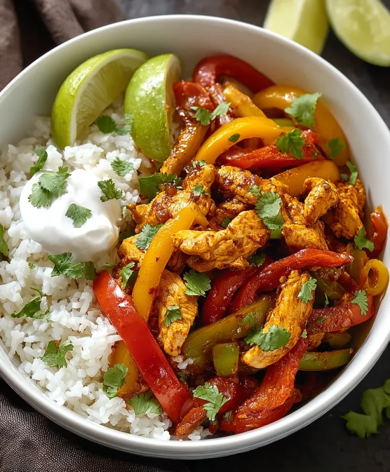 Easy Chicken Fajita Bowl Recipe – Healthy & Delicious