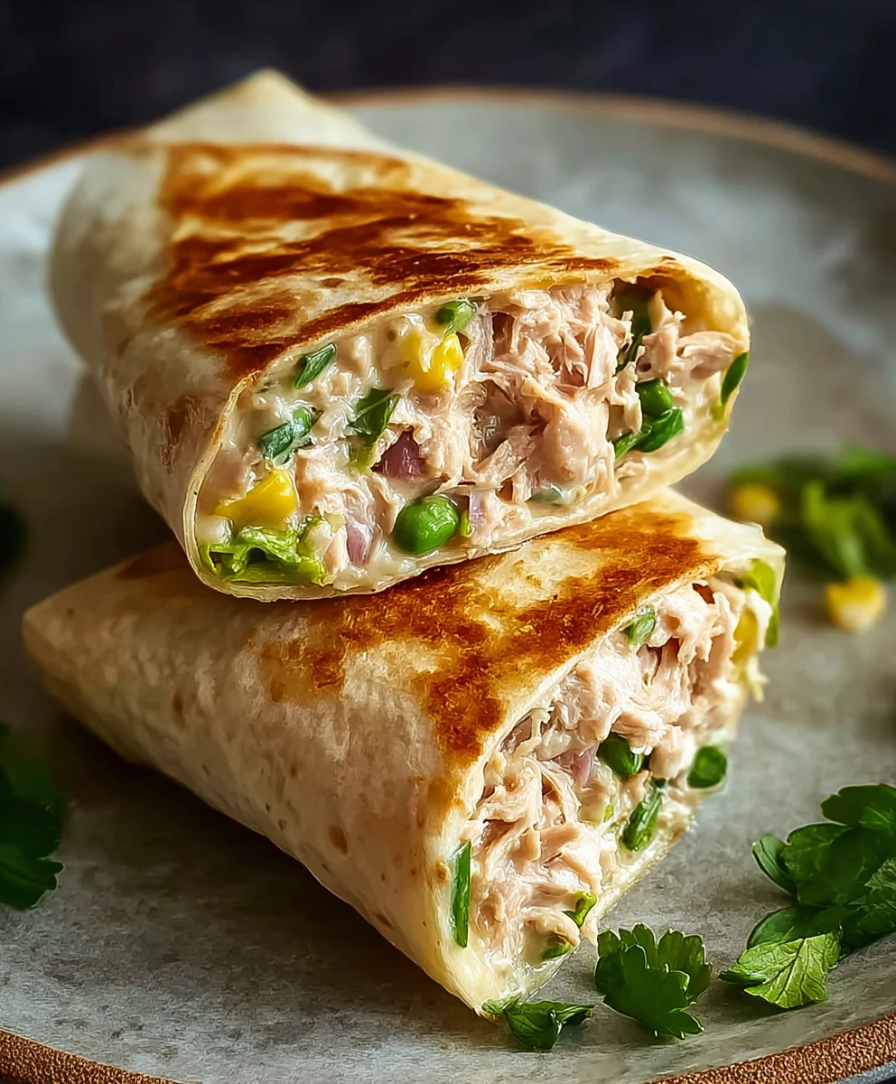 Quick Tuna Melt Wrap Recipe Fast Lunch Idea