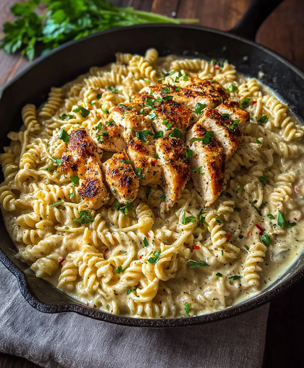 Creamy Garlic Parmesan Chicken Pasta Recipe