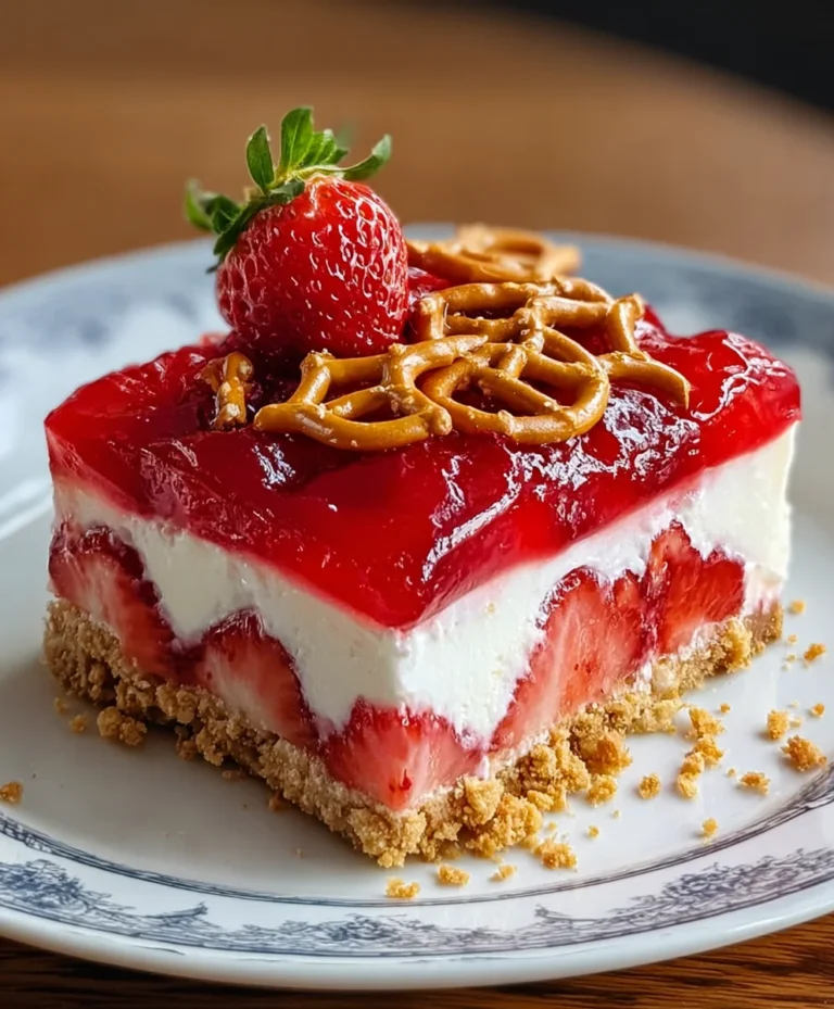 Sweet Strawberry Pretzel Salad – Easy Dessert Recipe