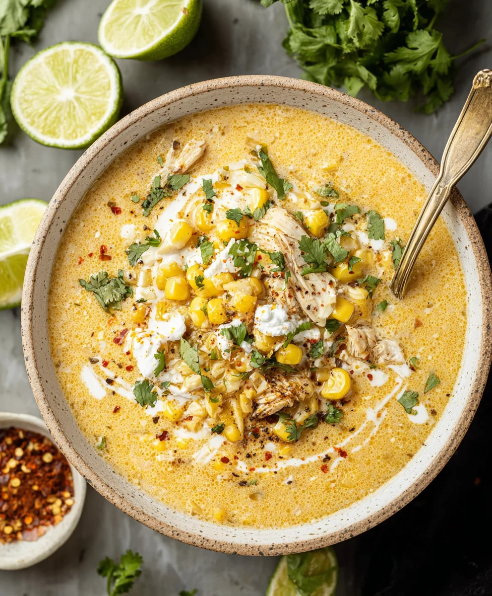 Mexican Street Corn Soup - Easy & Flavorful Recipe