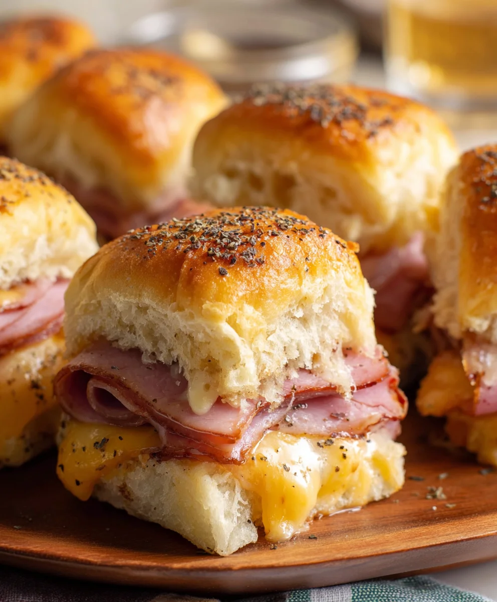 Beef Beef Ham Cheese Sliders- Easy Baked Party Appetizer