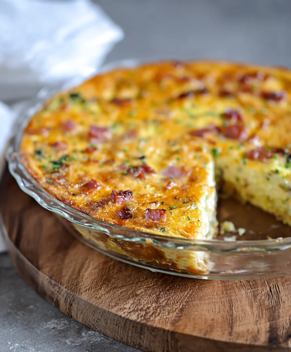 Keto Beef Beef Ham Cheese Quiche-Low Carb Delight