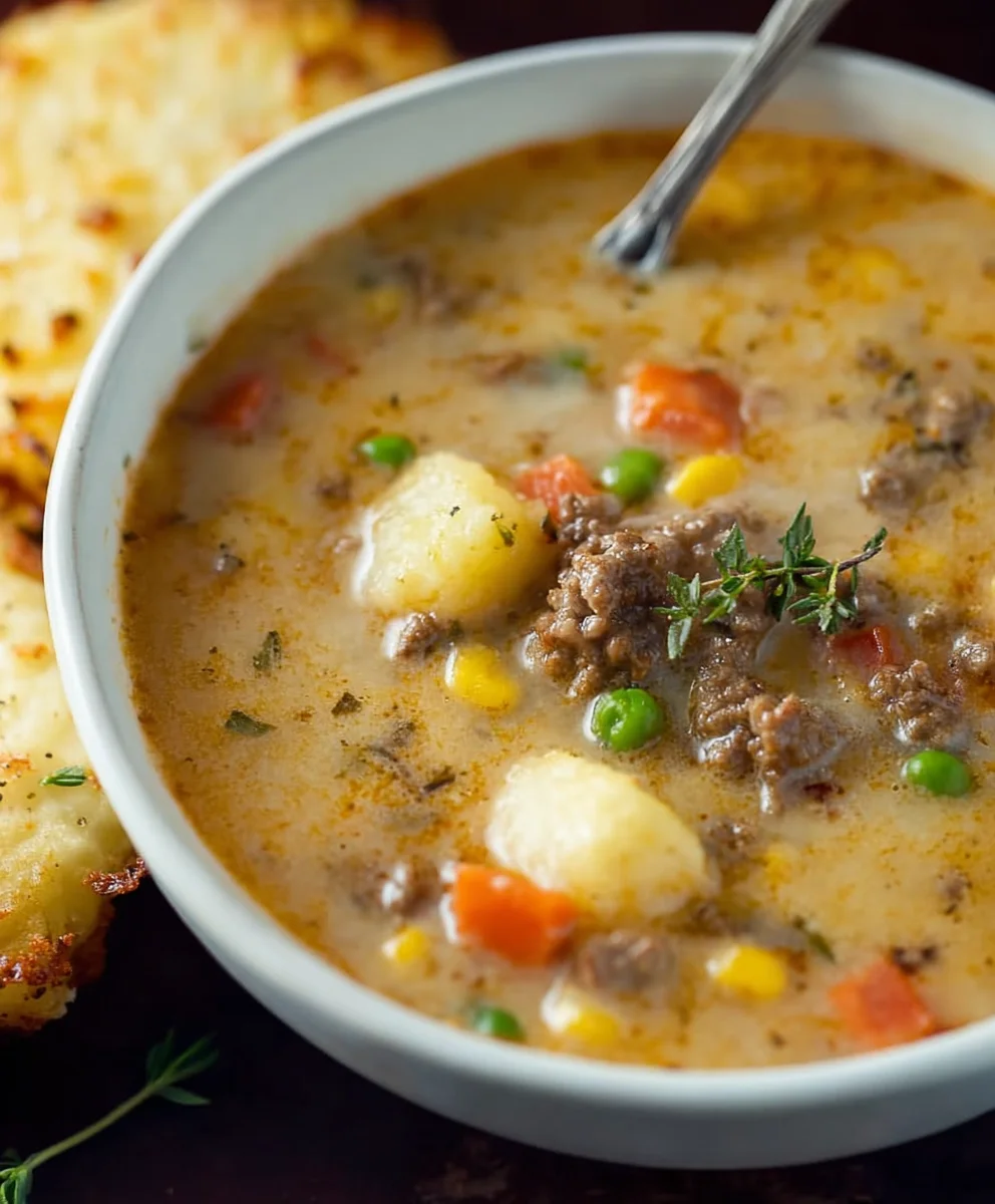 Hearty Beef Shepherd's Pie Soup - Easy Comfort Food