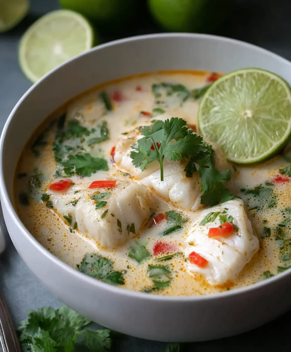 Coconut Lime Fish Soup Flavorful Delight