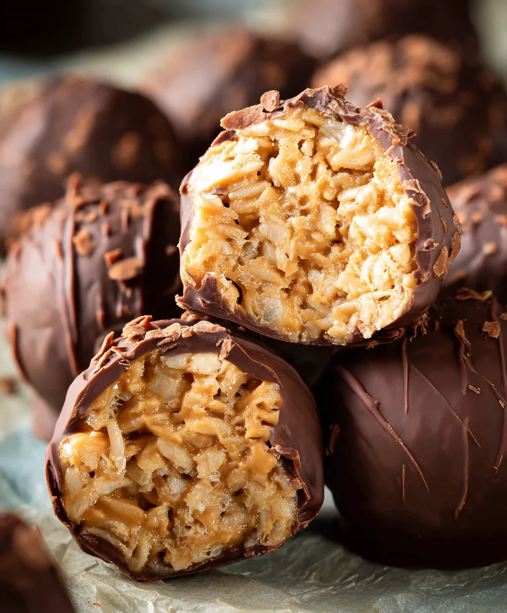 Peanut Butter Rice Krispie Balls - Easy Treats