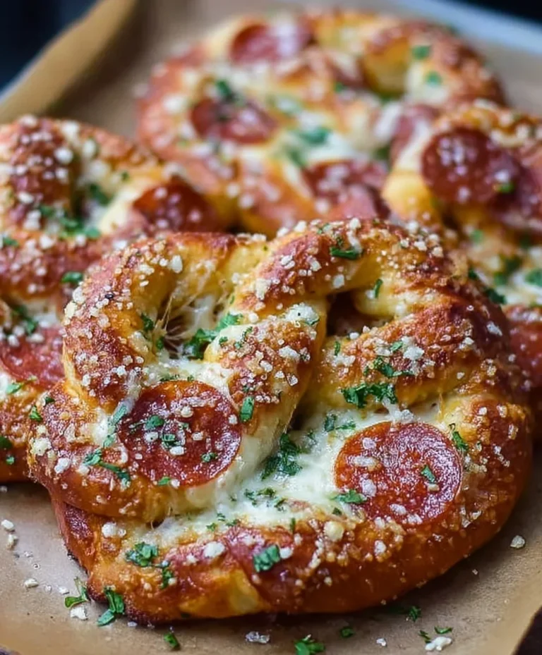 Garlic Butter Beef Beef Pepperoni Pizza Pretzels Recipe