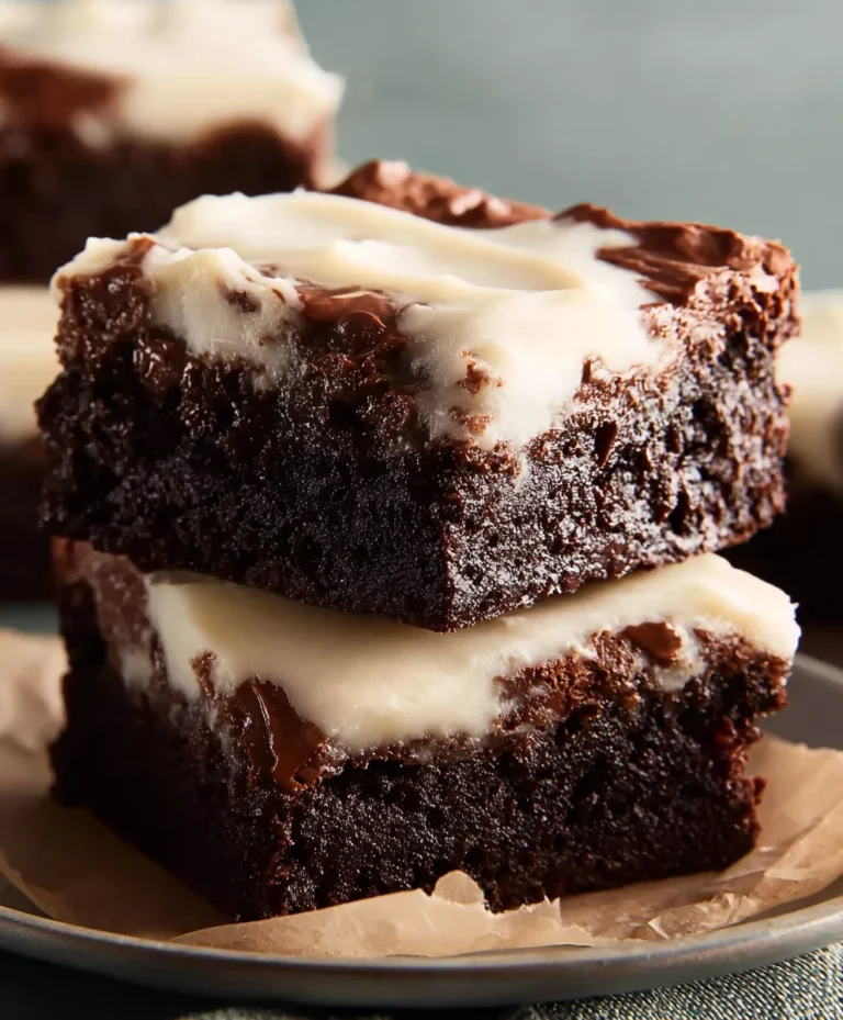 Decadent Brownies with Cream Cheese Frosting Recipe