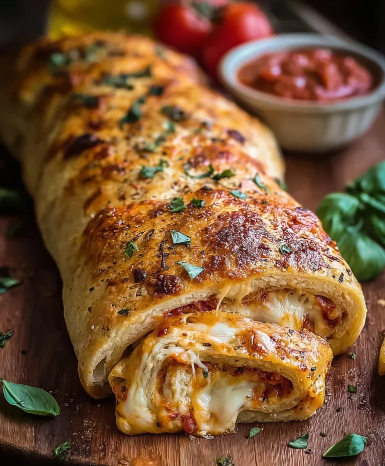 Classic Homemade Stromboli- Easy Beef & Cheese Recipe