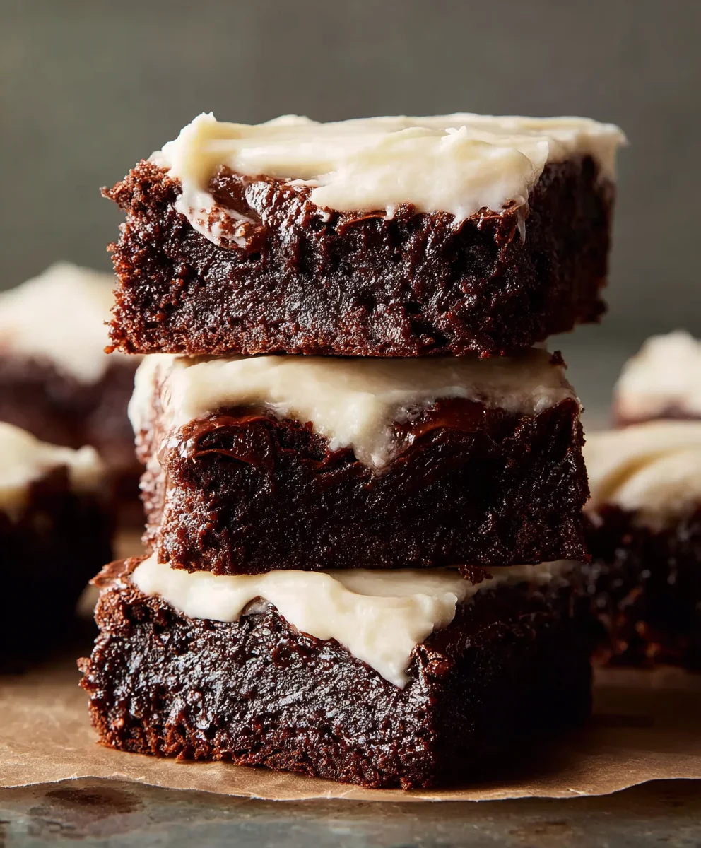 Decadent Brownies with Cream Cheese Frosting Recipe