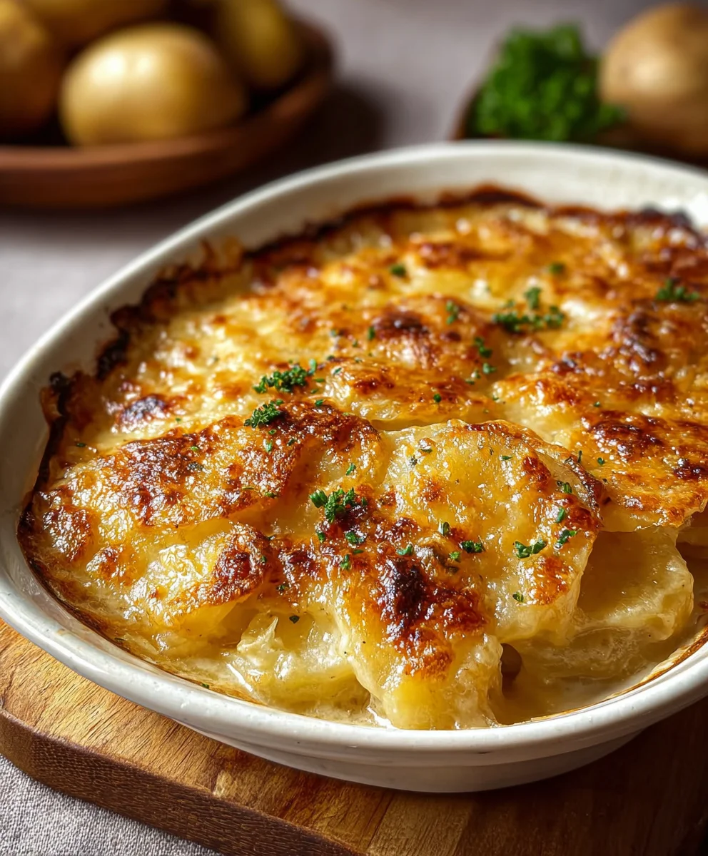 Easy Beef Potatoes au Gratin Recipe