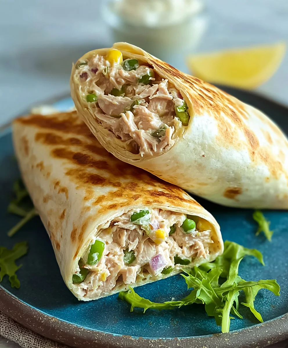 Quick Tuna Melt Wrap Recipe Fast Lunch Idea