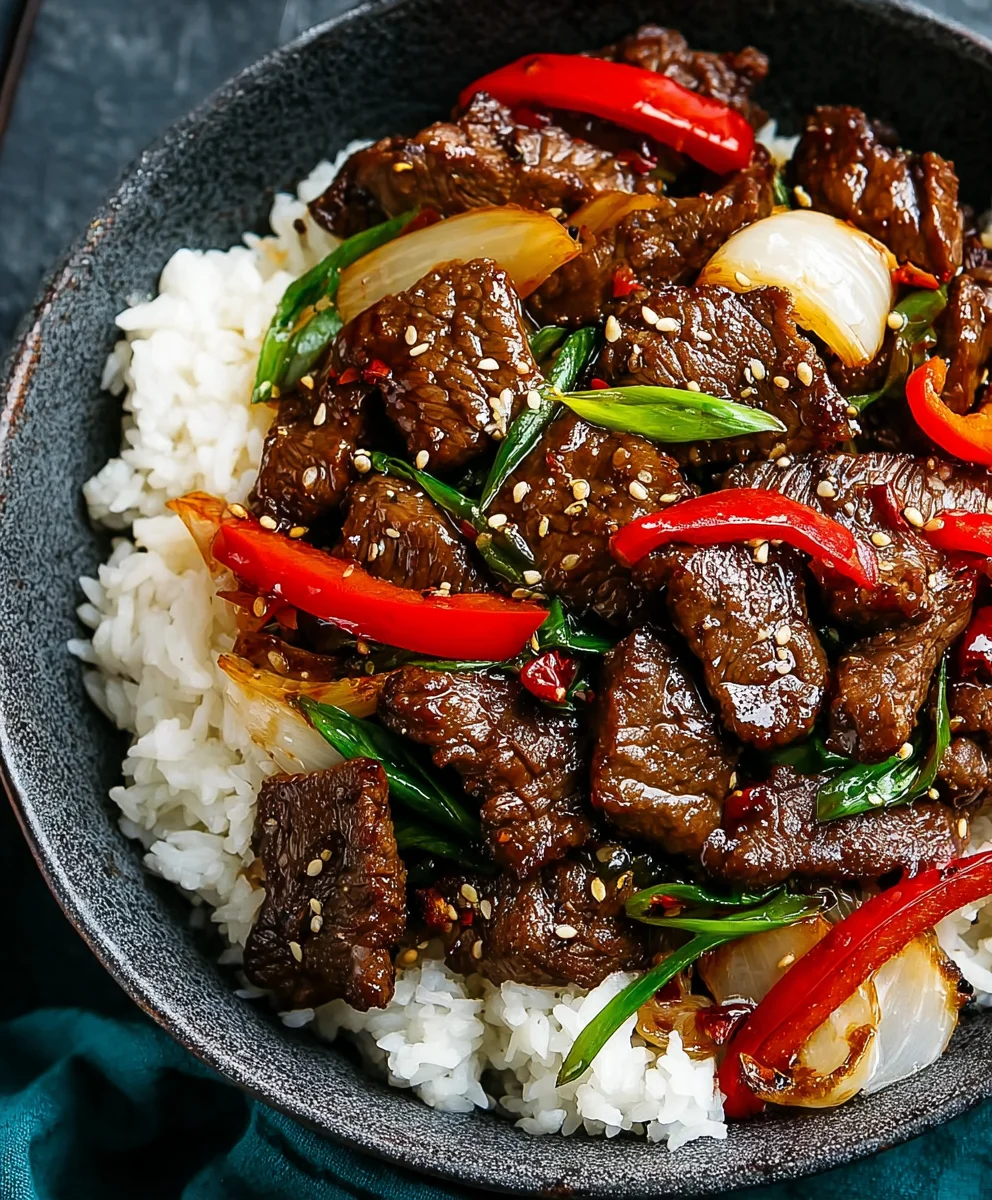 Spicy Black Pepper Beef Stir-fry - Quick & Easy Recipe