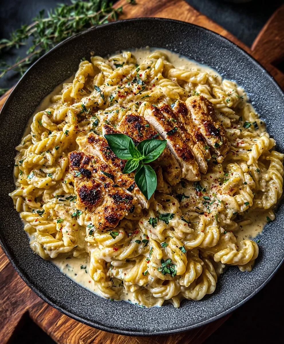 Creamy Garlic Parmesan Chicken Pasta Recipe