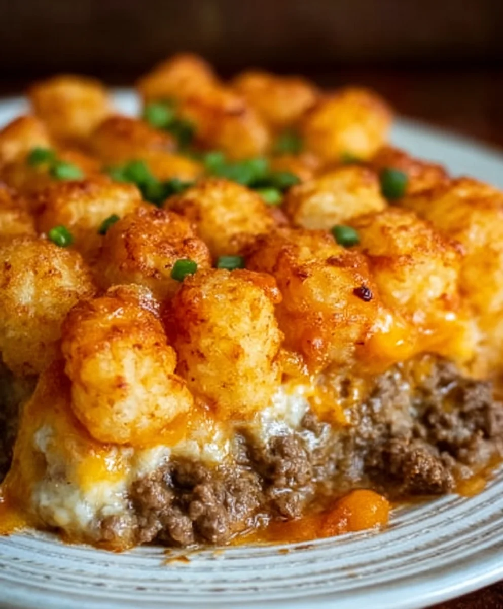 Easy Tater Tot Casserole with Ground Beef Recipe