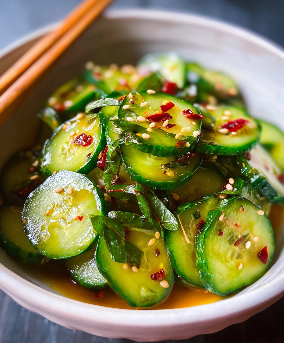 Easy Asian Cucumber Salad - Quick & Refreshing Side Dish