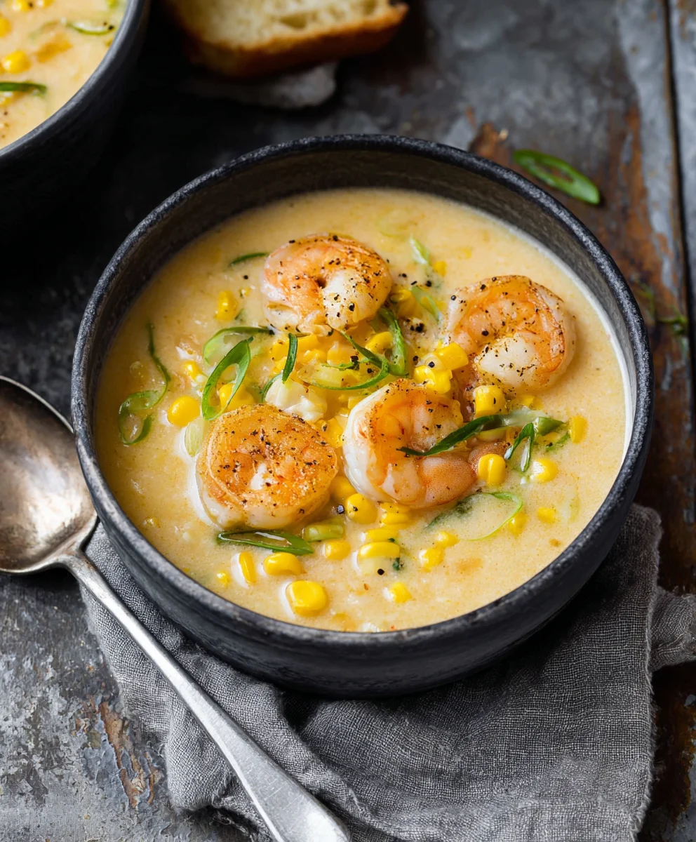 Easy Shrimp Corn Chowder- Quick & Flavorful Soup