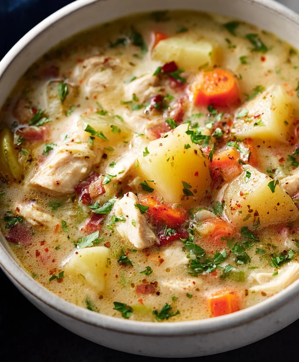 Hearty Chicken Potato Soup - Easy Comfort Food