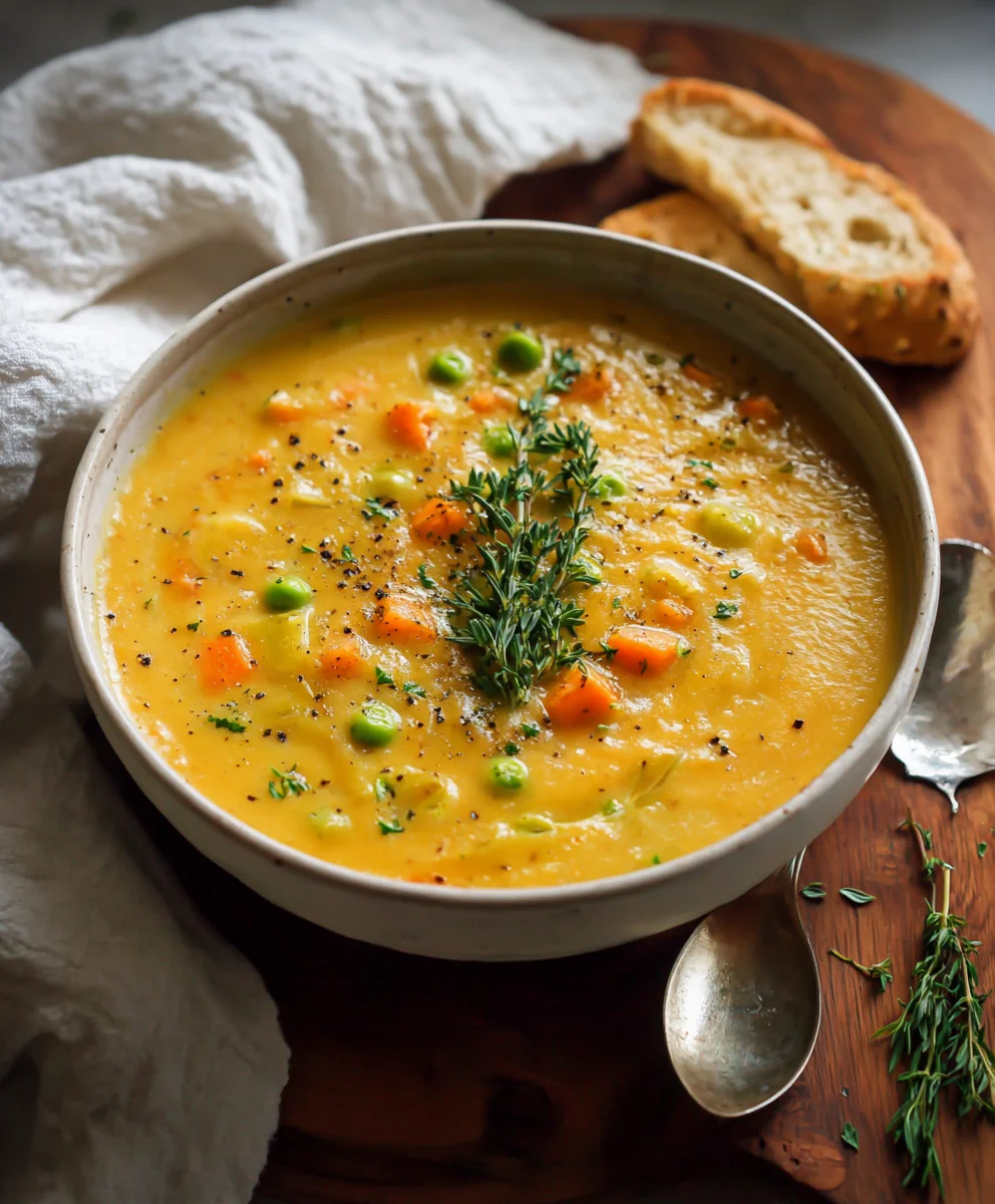 One-Pot Creamy Vegetable Soup Recipe - Easy & Delicious
