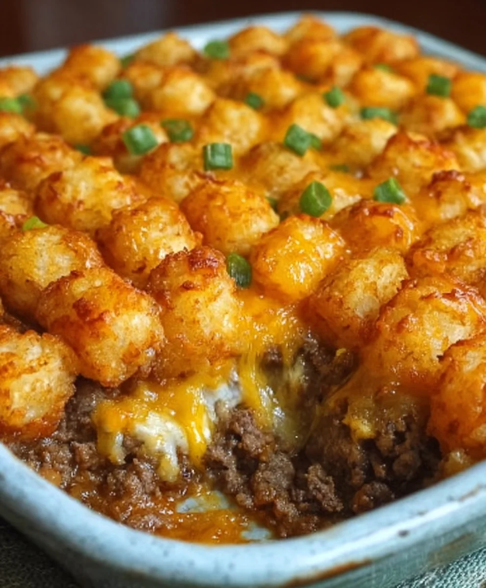 Easy Tater Tot Casserole with Ground Beef Recipe