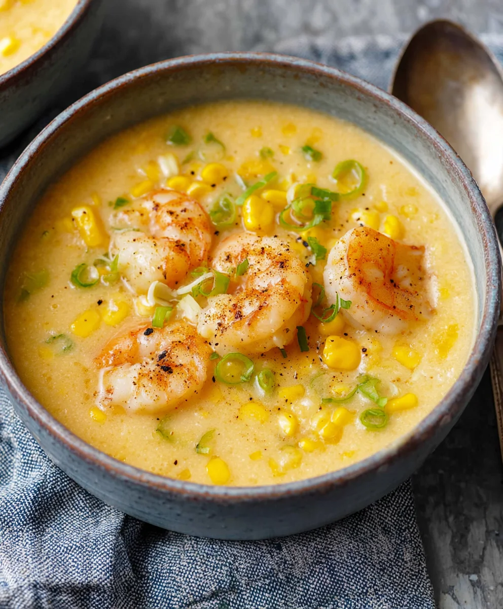Easy Shrimp Corn Chowder- Quick & Flavorful Soup