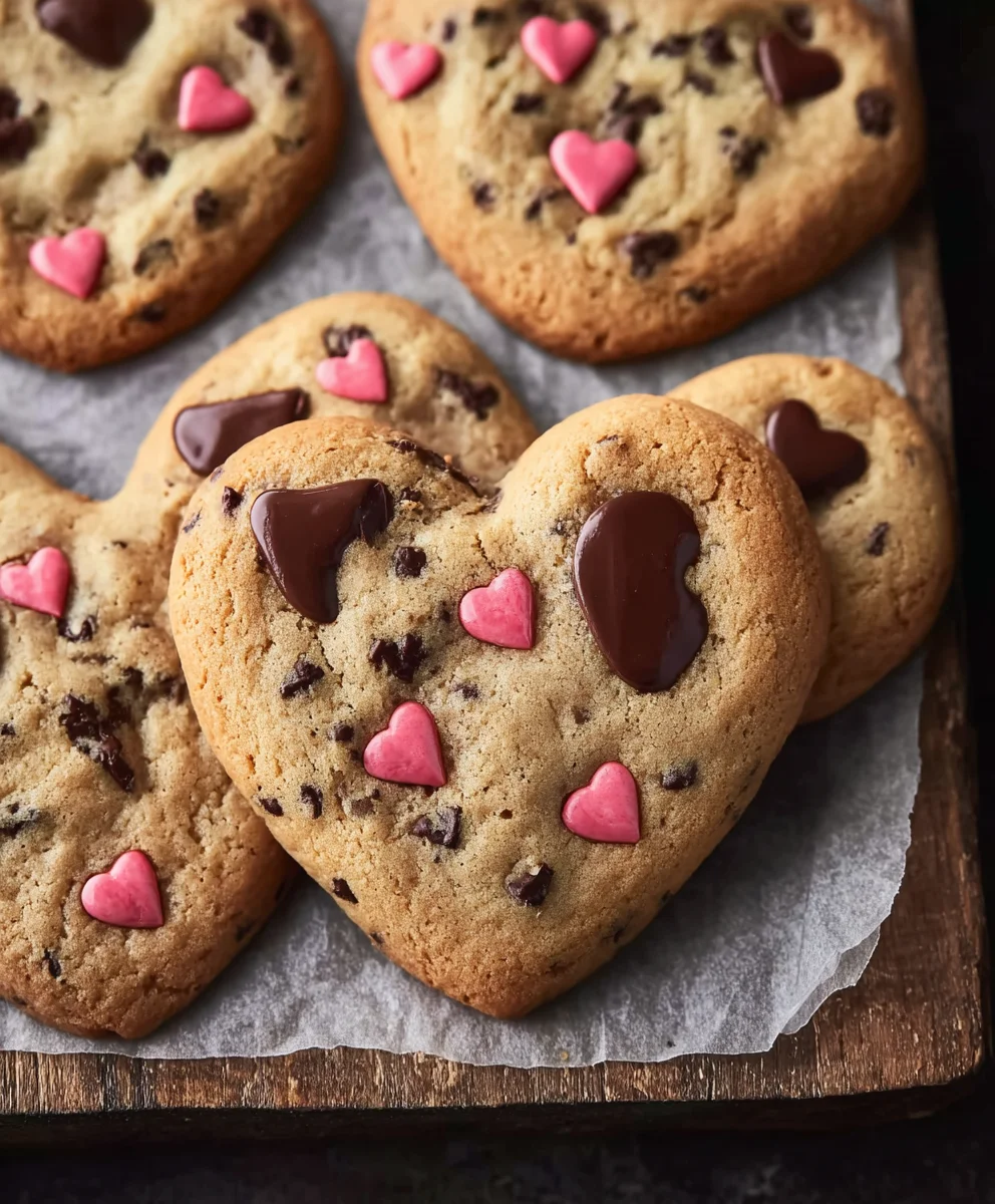 Perfect Heart-Shaped Chocolate Chip Cookies Recipe