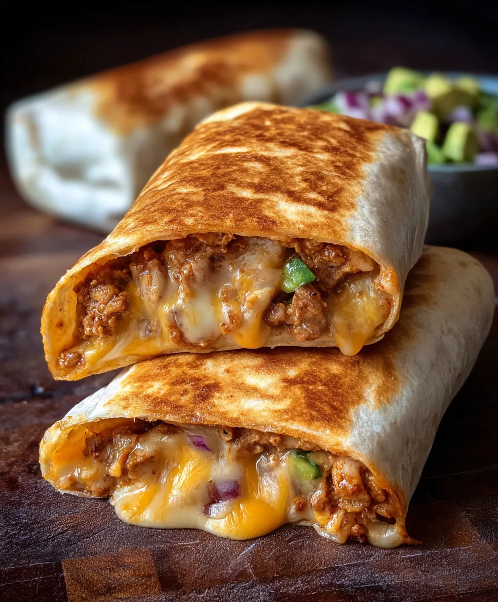 Grilled Cheese Burrito- Cheesy Comfort Food Fusion