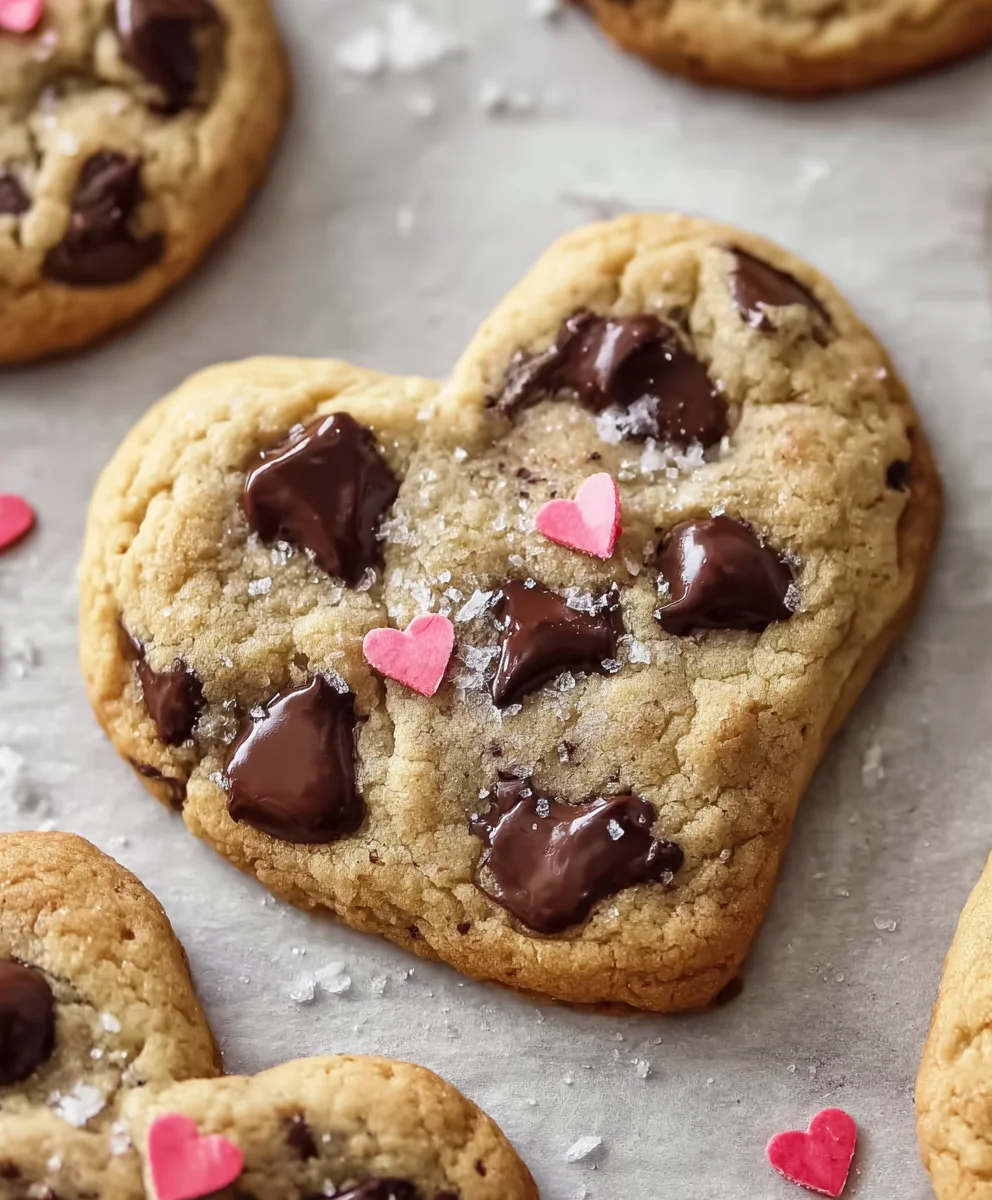 Perfect Heart-Shaped Chocolate Chip Cookies Recipe