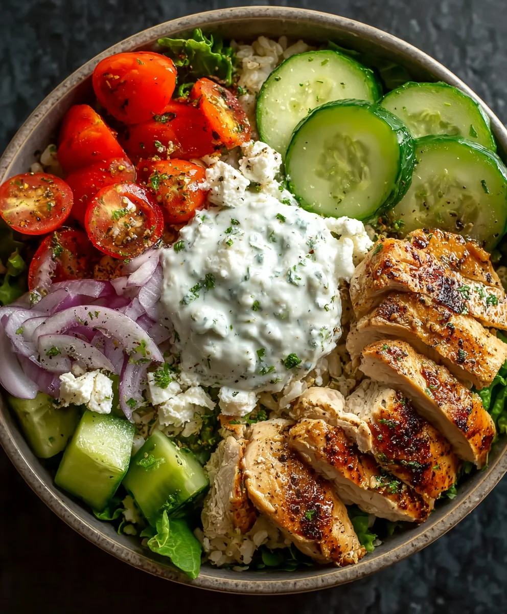 Greek Beef Gyro Bowl- Easy Dinner Recipe