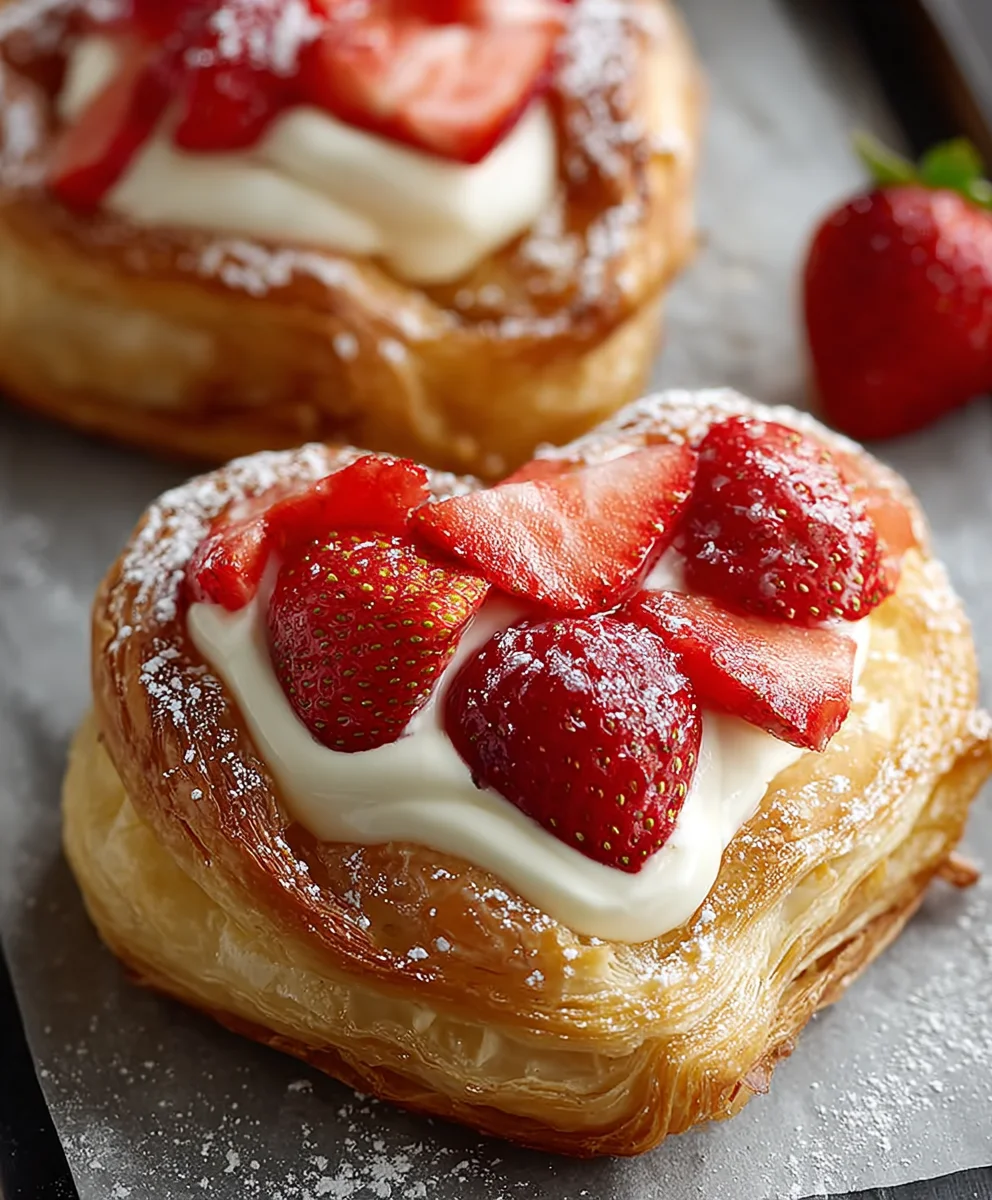 Strawberry Cream Danish Recipe-Easy & Delicious Treat