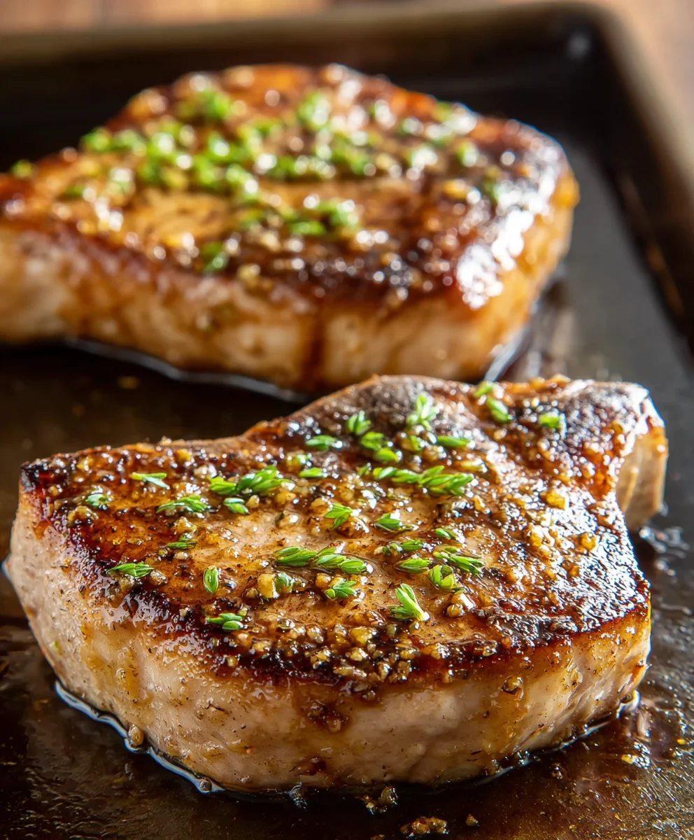Easy Oven Baked Honey Mustard Beef Chops