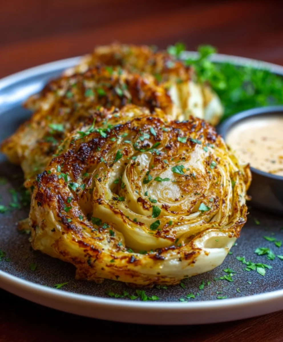 Oven Roasted Garlic Cabbage Steak Recipe