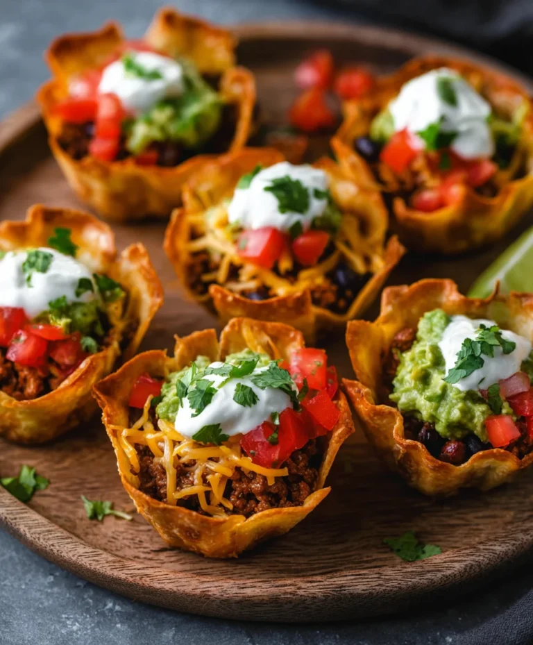 Easy Beef Taco Cups – Quick & Delicious Dinner