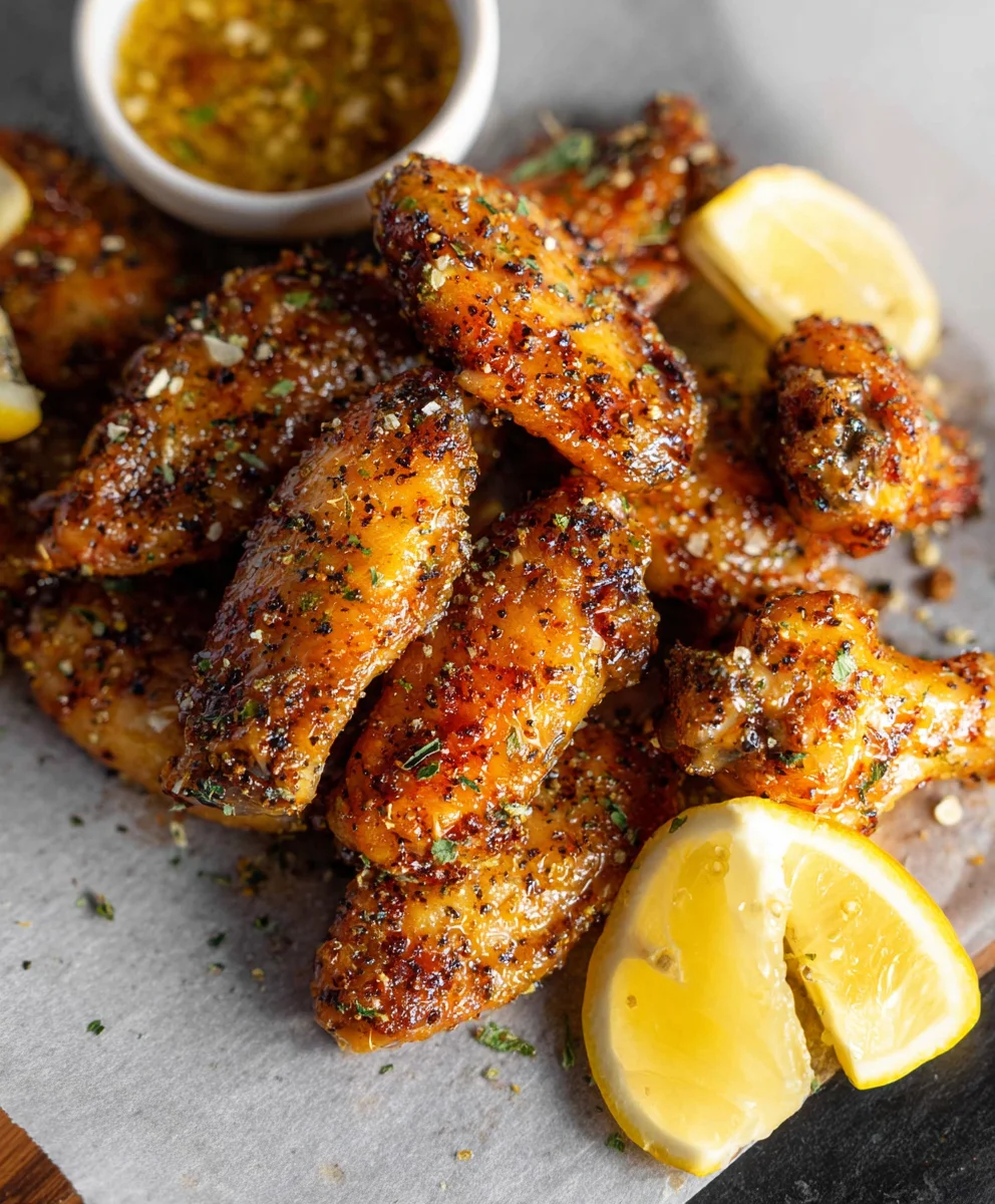 Honey Lemon Pepper Beef Wings Recipe