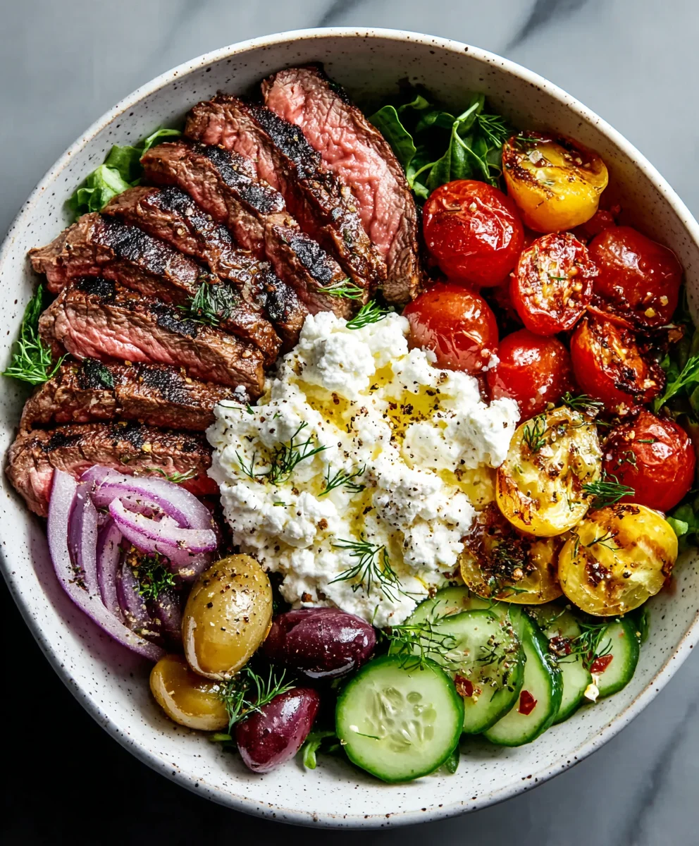Easy Mediterranean Beef Bowl Recipe