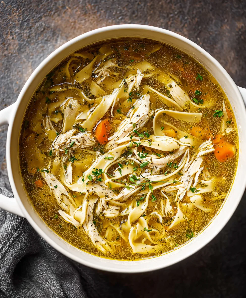 Classic Chicken Noodle Soup - Easy Comfort Food