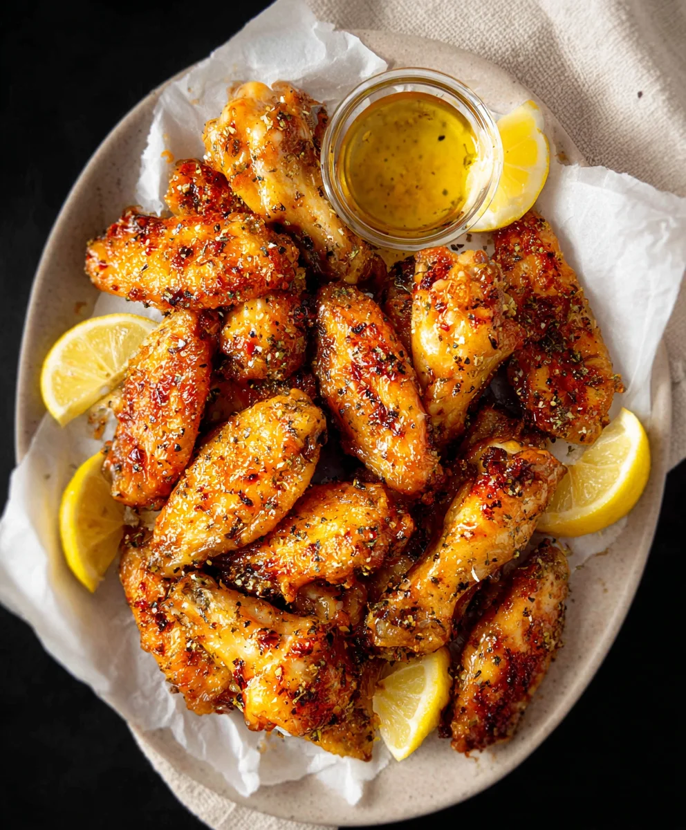 Honey Lemon Pepper Beef Wings Recipe