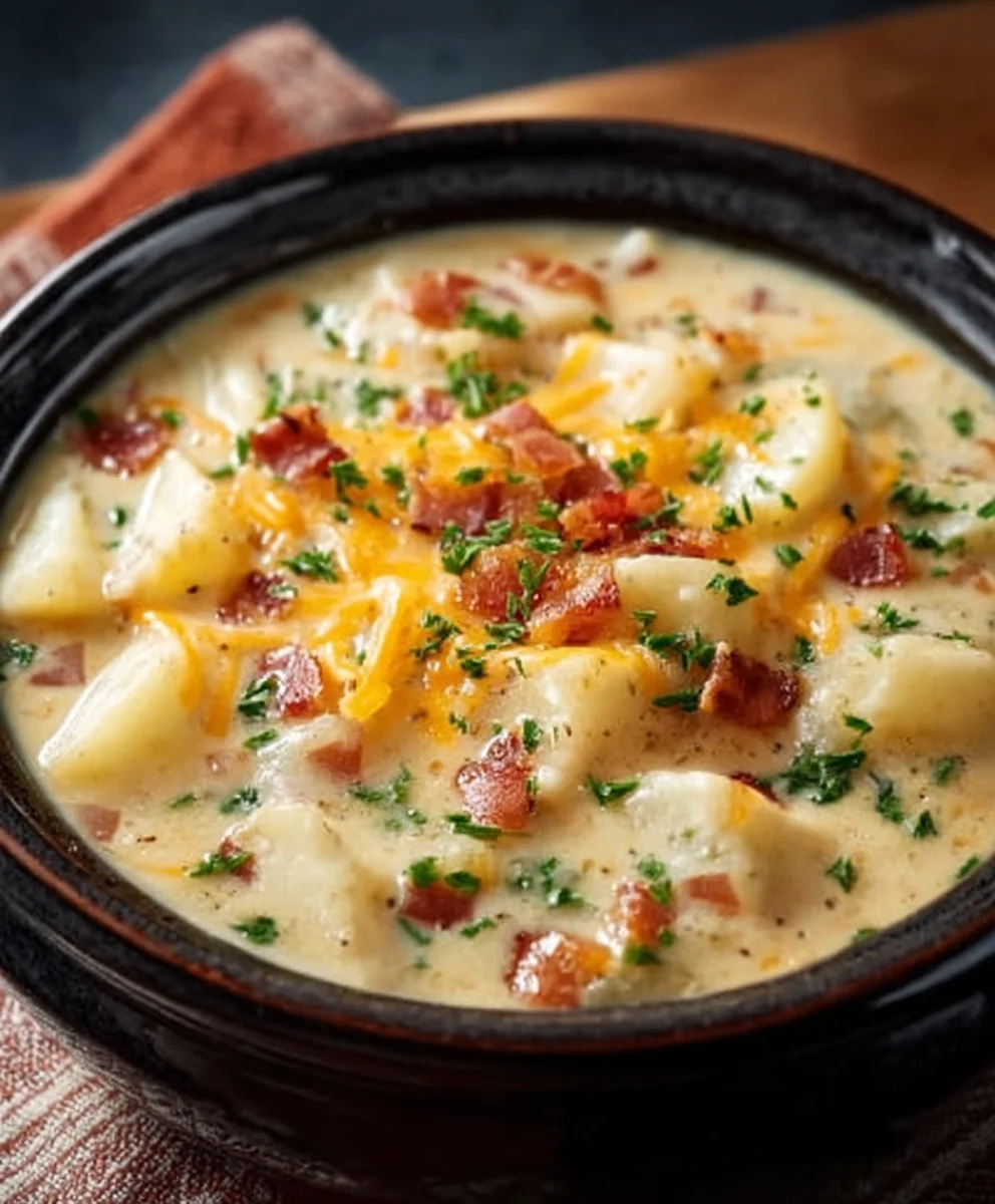 Crock Pot Beef Potato Soup-Hearty Comfort Food